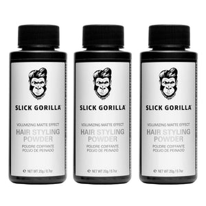 Hair Styling Product Slick Gorilla Hair Styling Powder - Volumizing Matte Effect 20g (Pack of 3)