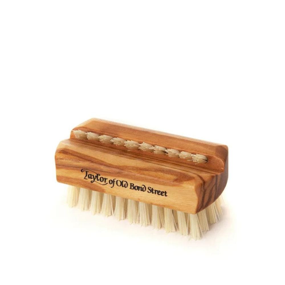 Taylor of Old Bond Street Small Olivewood Pure Bristle Nail Brush