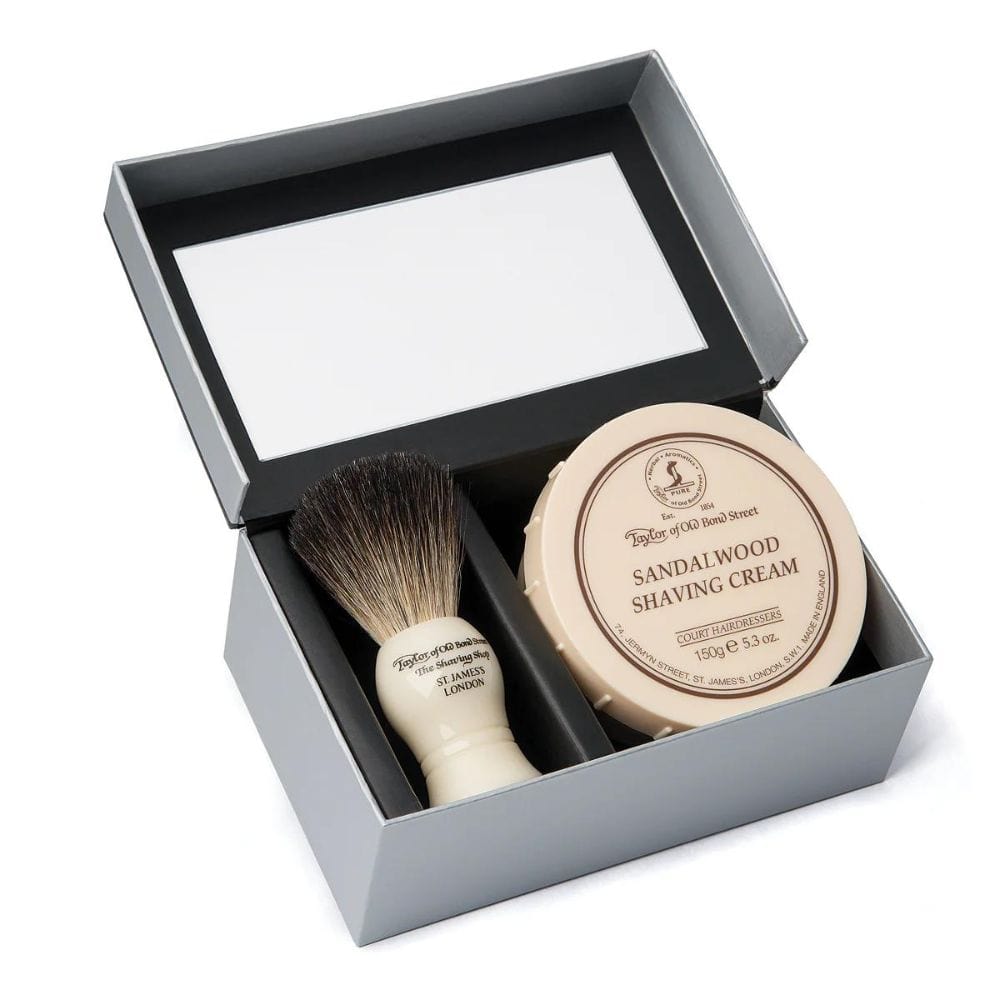 Shaving Kit Taylor of Old Bond Street Pure Badger & Sandalwood Shaving Cream Gift Box