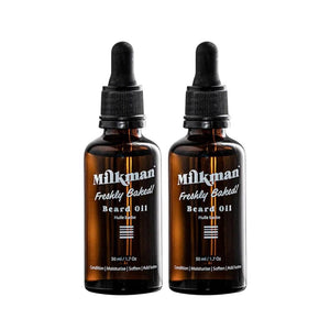 Beard & Moustache Oil Milkman Beard Oil Freshly Baked 50ml (Pack of 2)