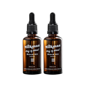 Beard & Moustache Oil Milkman Beard Oil King of Wood 50ml (Pack of 2)