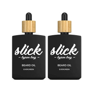 Beard & Moustache Oil Slick Beard Oil Evergreen 50ml (Pack of 2)