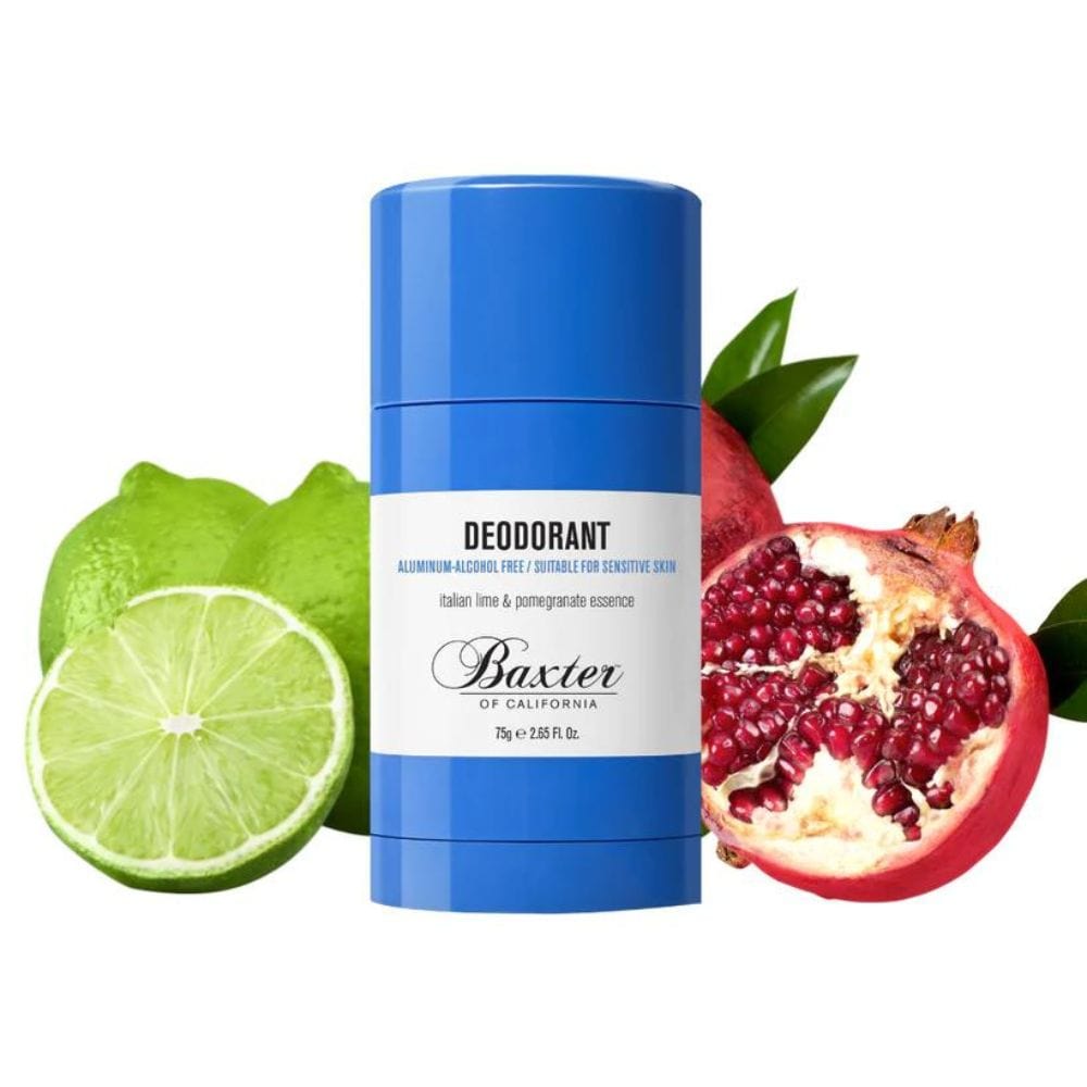 Deodorant Baxter of California Deodorant Italian Lime and Pomegranate Essence 75g (Pack of 3)