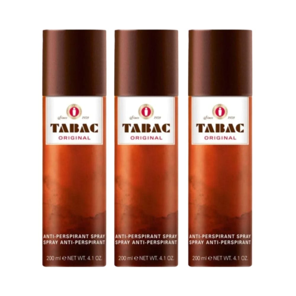 Deodorant Tabac Original Anti-Perspirant Spray 200ml (Pack of 3)
