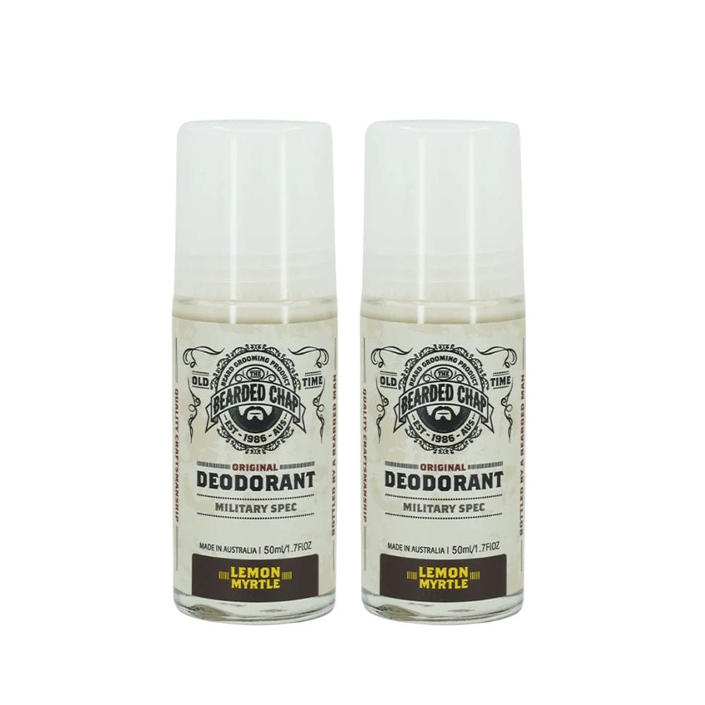 Deodorant The Bearded Chap Deodorant Lemon Myrtle 50ml (Pack of 2)