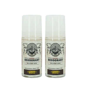 Deodorant The Bearded Chap Deodorant Lemon Myrtle 50ml (Pack of 2)