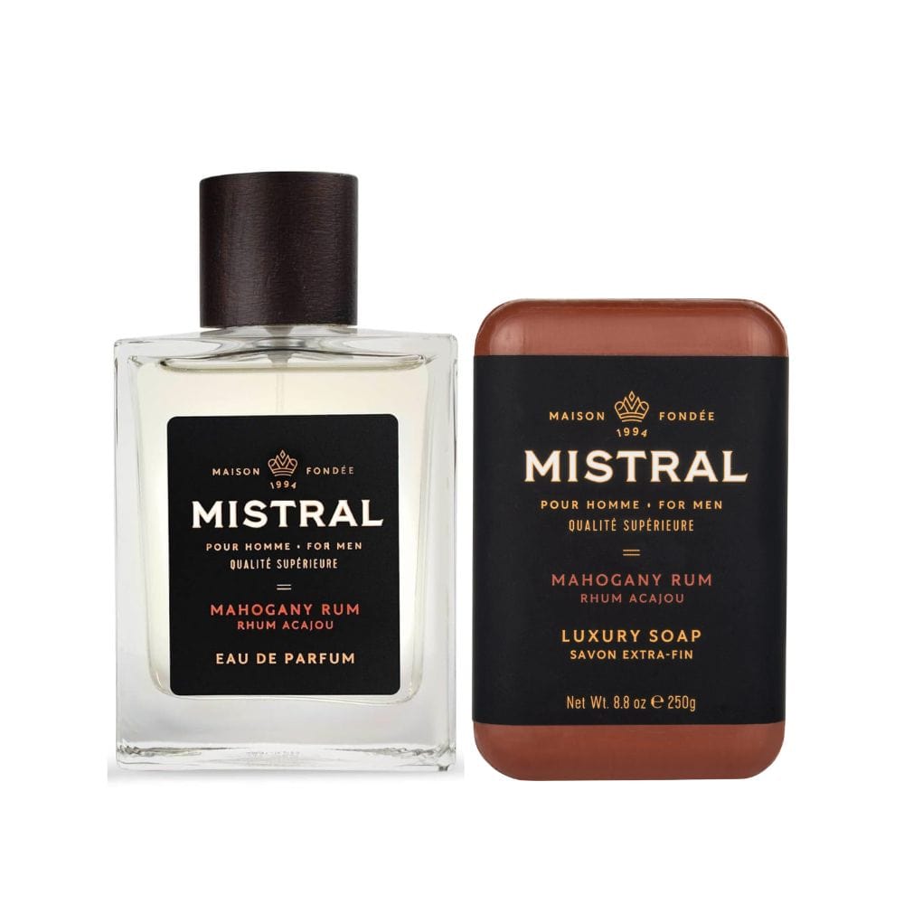 Gift Set Mahogany Rum Mistral Men’s Eau de Parfum & Soap Gift Set
