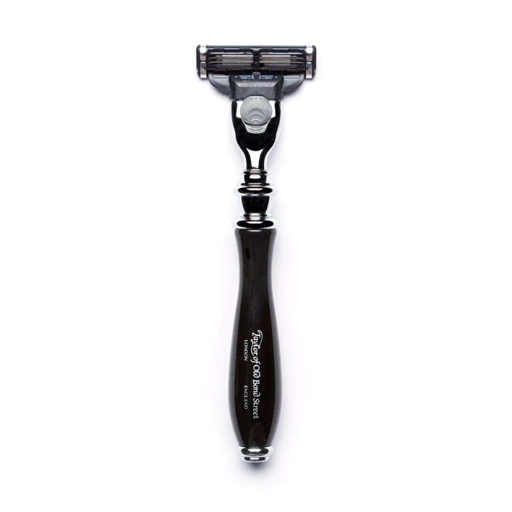 Old Money Razor Taylor of Old Bond Street Victorian Mach3 Razor with Black Handle ...