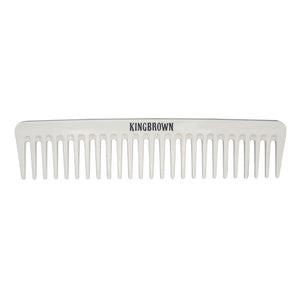 Hair Comb King Brown White Styling Comb