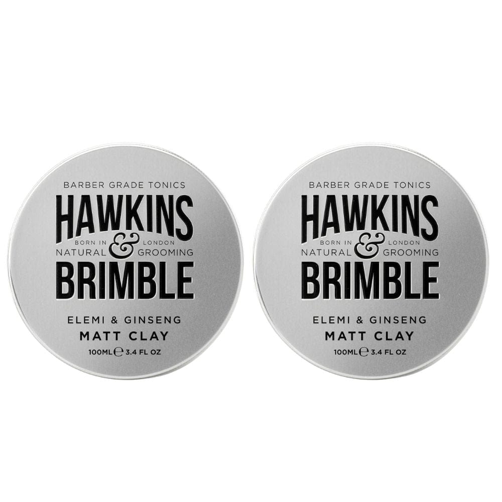 Hair Styling Product Hawkins & Brimble Matt Clay Light-Medium Hold 100ml (Pack of 2)