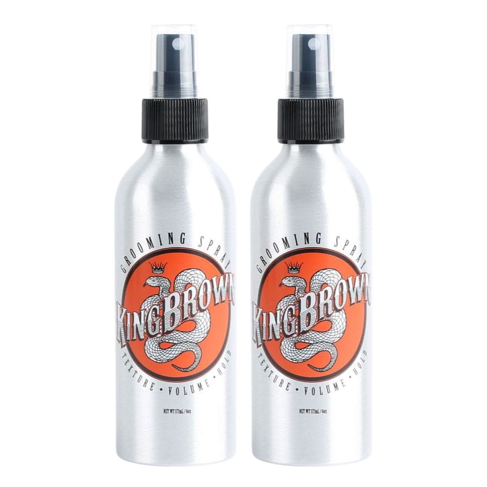 Hair Styling Product King Brown Grooming Spray 177ml (Pack of 2)