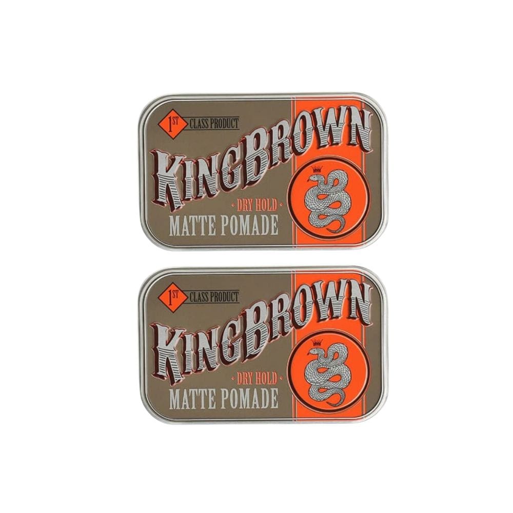 Hair Styling Product King Brown Matte Pomade 75g (Pack of 2)