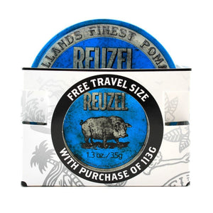 Hair Styling Product Reuzel Blue Pomade Road Trip 113g + Free Travel Size 35g