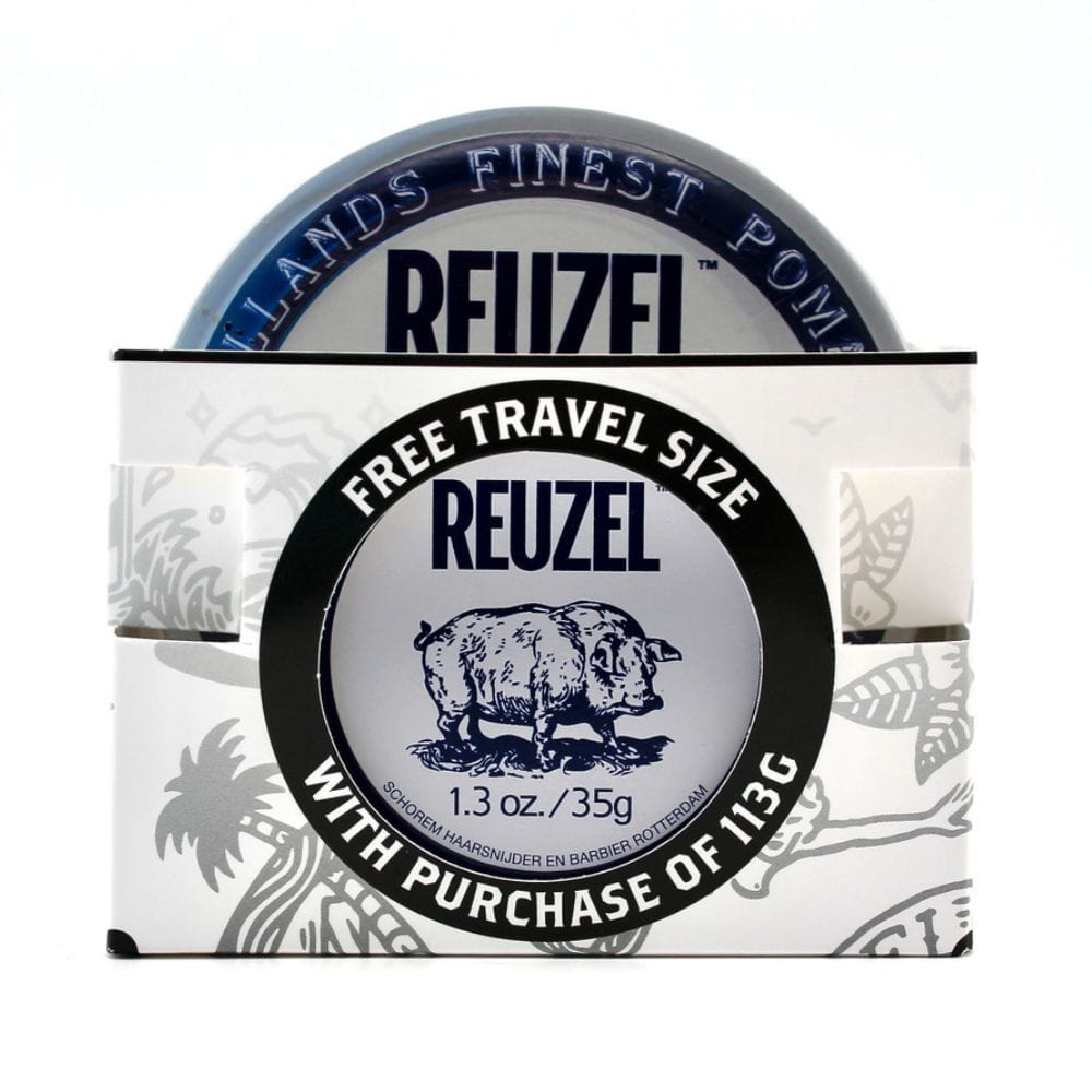 Hair Styling Product Reuzel Clay Pomade Road Trip 113g + Free Travel Size 35g