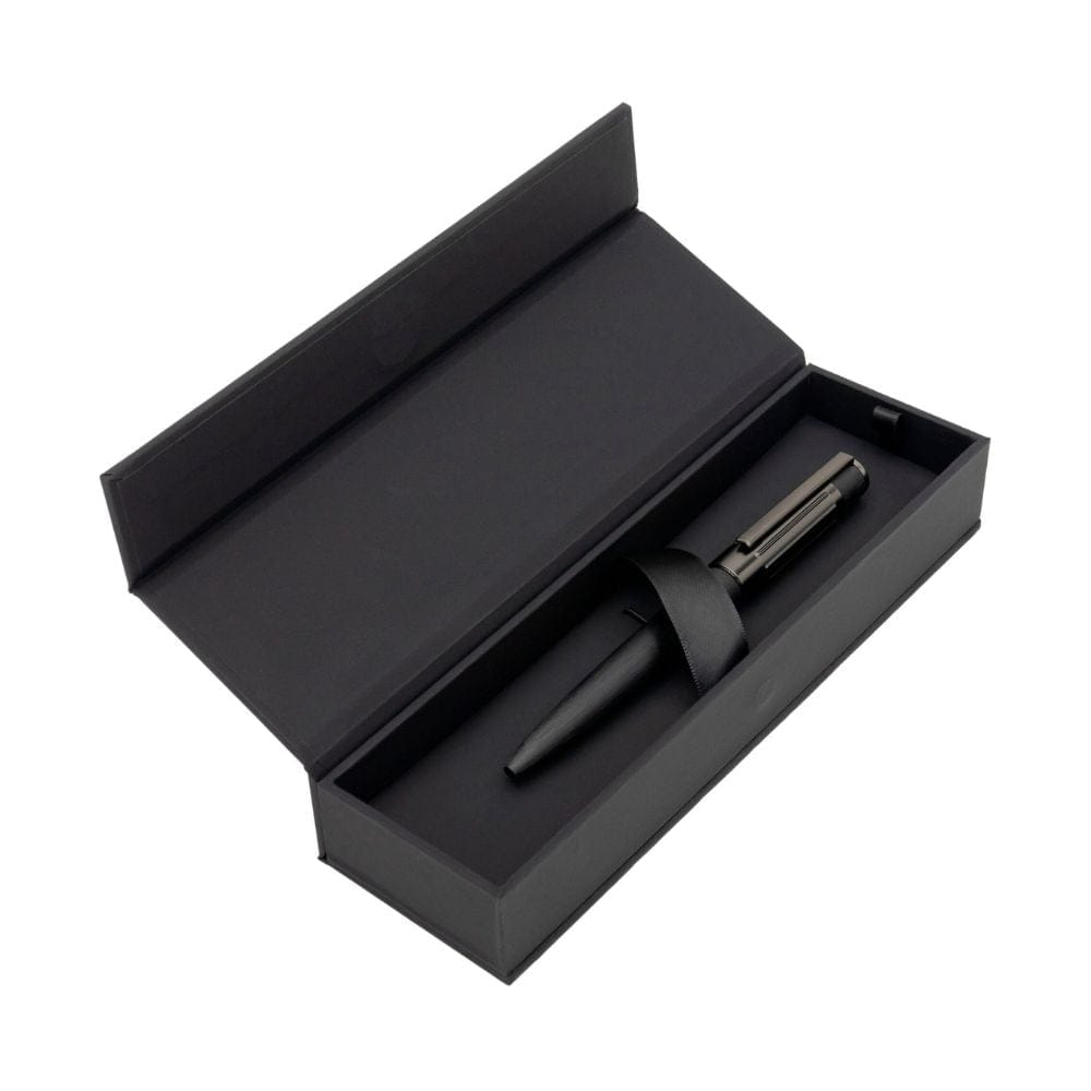 Hugo Boss Ballpoint Pen Gear Ribs Black