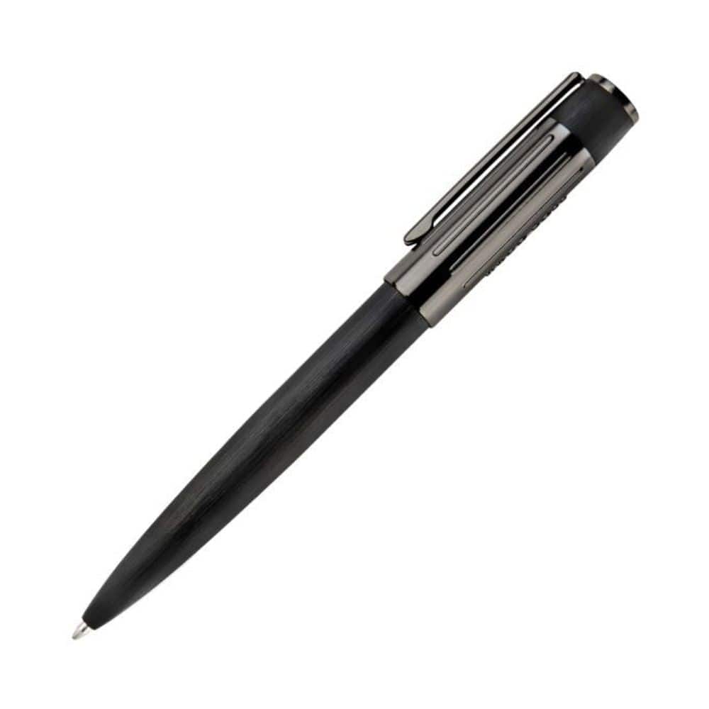 Hugo Boss Ballpoint Pen Gear Ribs Black