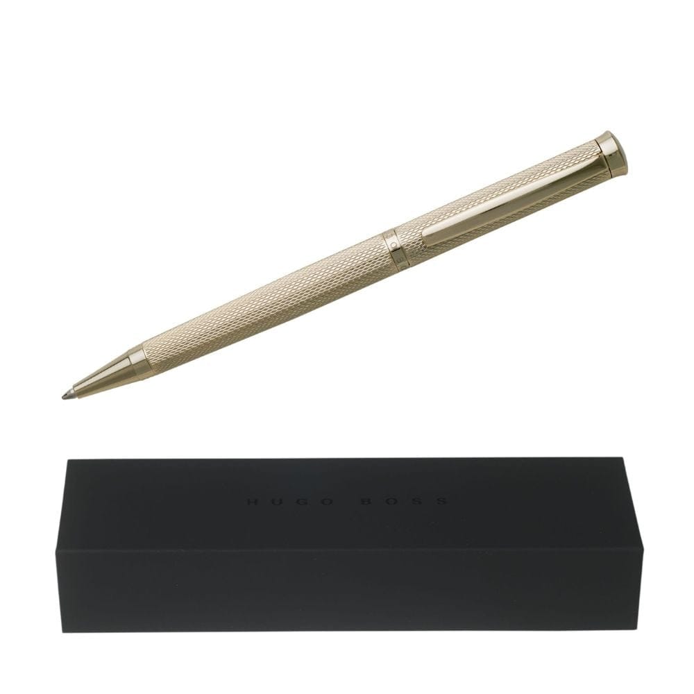 Hugo Boss Ballpoint Pen Sophisticated Gold Diamond