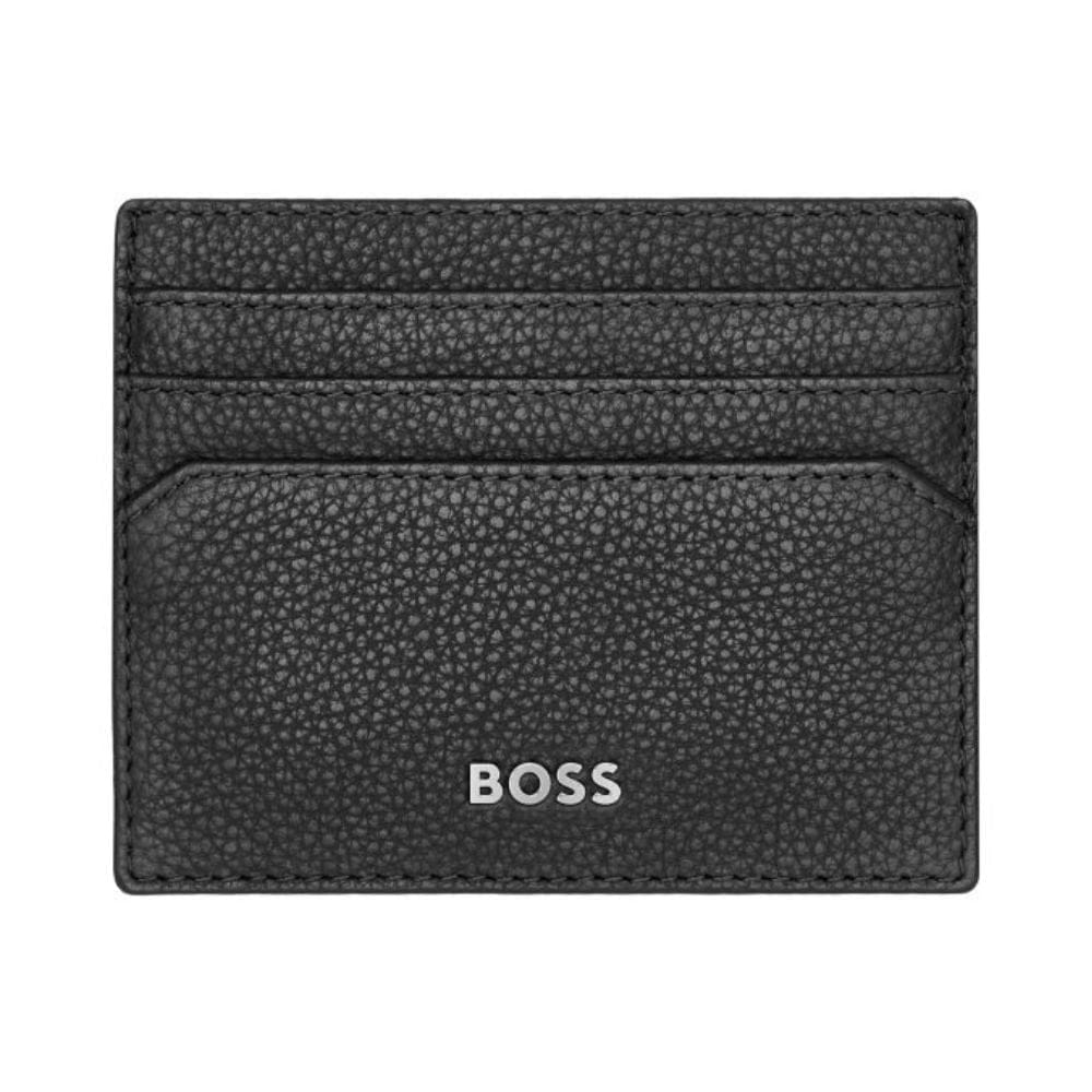 Hugo Boss Leather Card holder Classic Grained Black