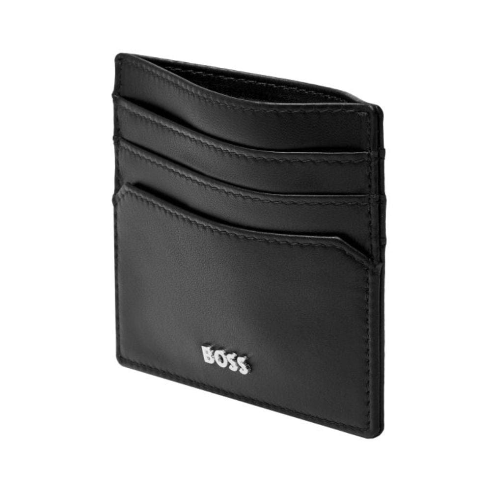 Hugo Boss Leather Card Holder Classic Smooth Black