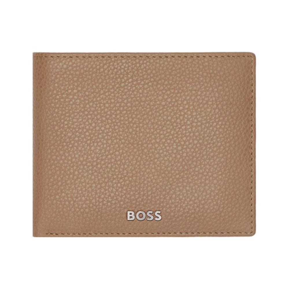 Hugo Boss Leather Wallet Classic Grained Camel