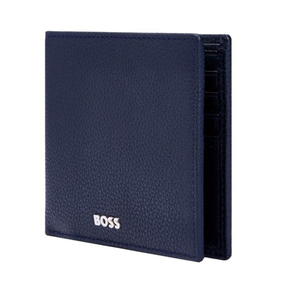 Hugo Boss Leather Wallet Classic Grained Navy