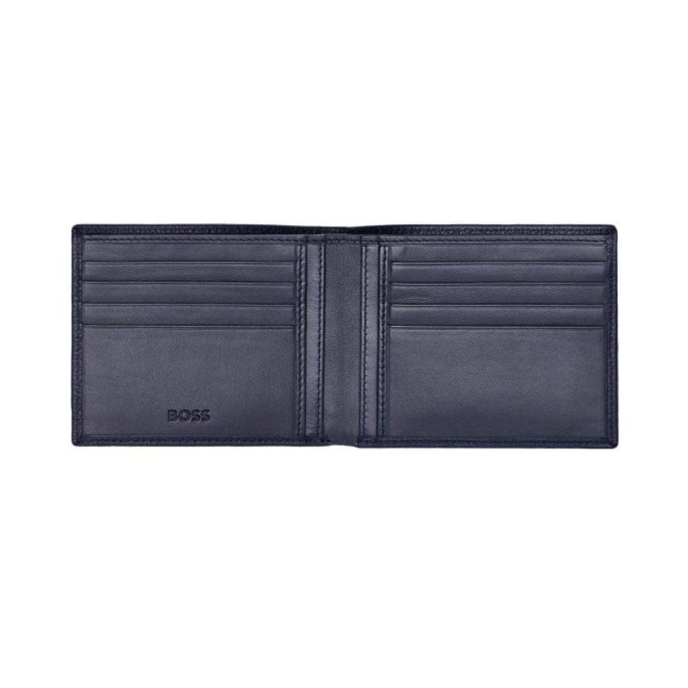 Hugo Boss Leather Wallet Classic Grained Navy