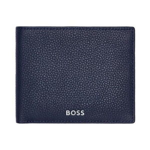 Hugo Boss Leather Wallet Classic Grained Navy