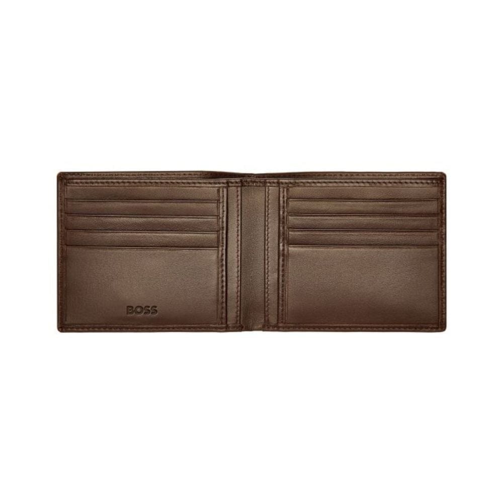 Hugo Boss Leather Wallet Classic Smooth Brown