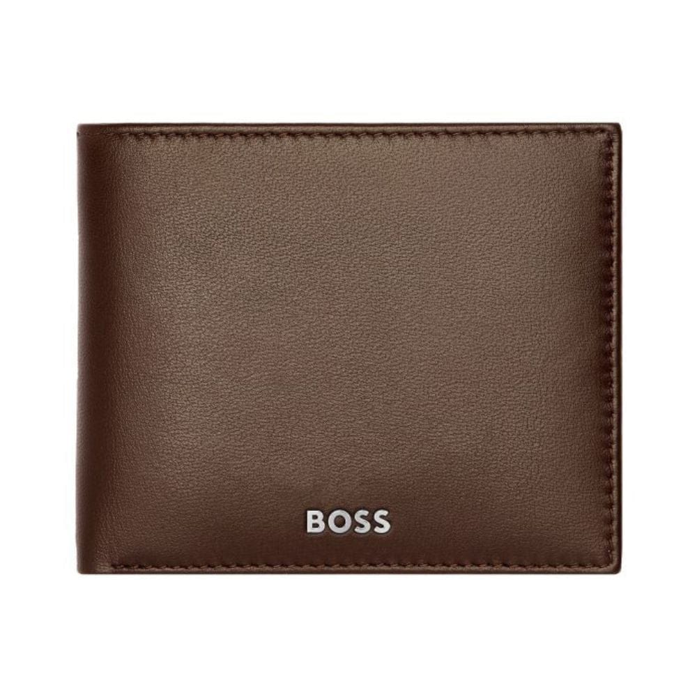 Hugo Boss Leather Wallet Classic Smooth Brown