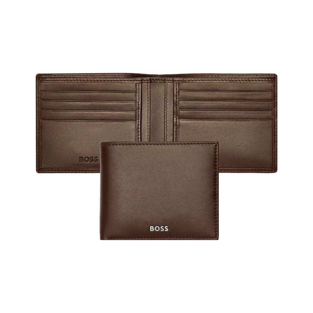 Hugo Boss Leather Wallet Classic Smooth Brown