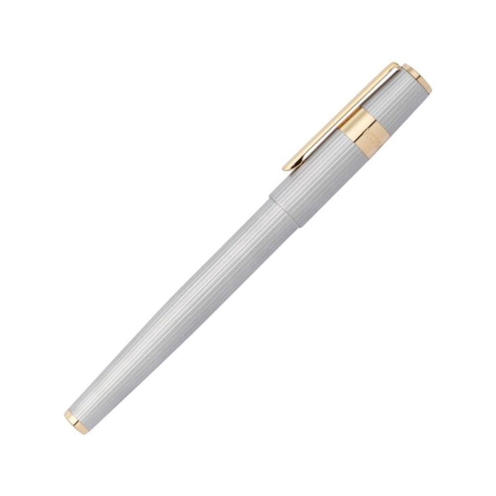 Hugo Boss Rollerball Pen Gear Pinstripe Silver / Gold