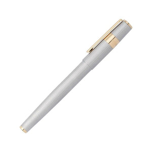 Hugo Boss Rollerball Pen Gear Pinstripe Silver / Gold