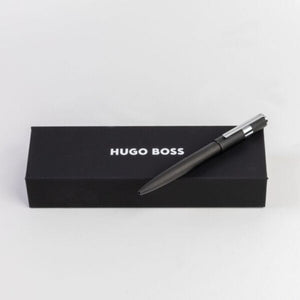 Pen Hugo Boss Ballpoint Pen Gear Pinstripe Black / Chrome