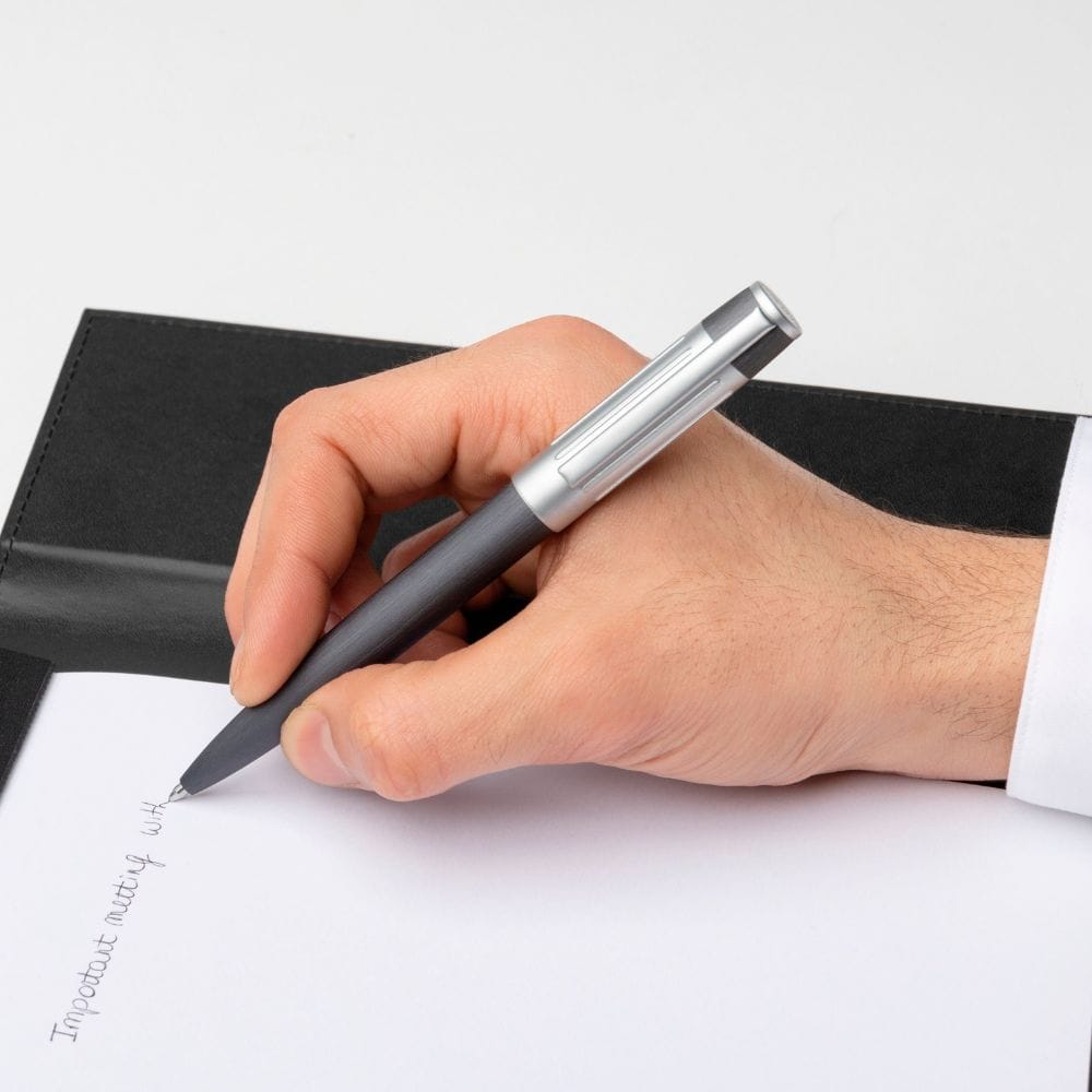 Pen Hugo Boss Ballpoint Pen Gear Ribs Gun