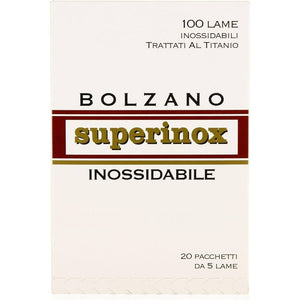 Razor Blade Bolzano Superinox DE Razor Blades (Pack of 100)