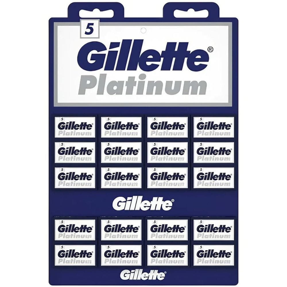 Razor Blade Gillette Platinum Double Edge Blades (100)