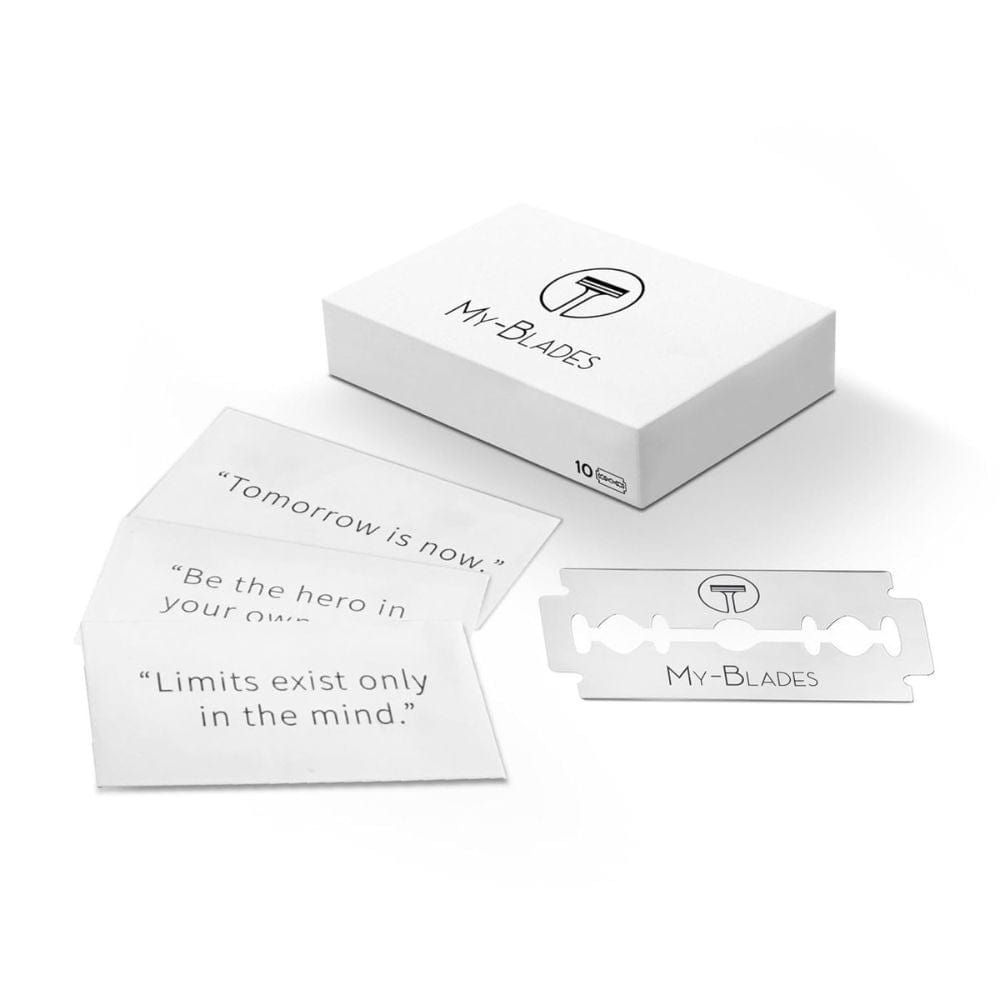 My-Blades® Platinum Double Edge Steel Razor Blades (10 Pack) – Style ...