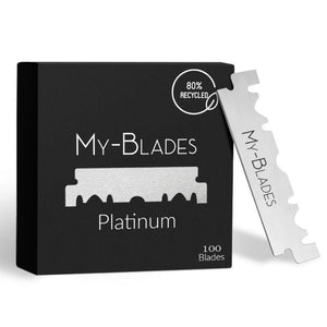Razor Blade My-Blades® Platinum Single Edge Steel Razor Blades (100 Pack)