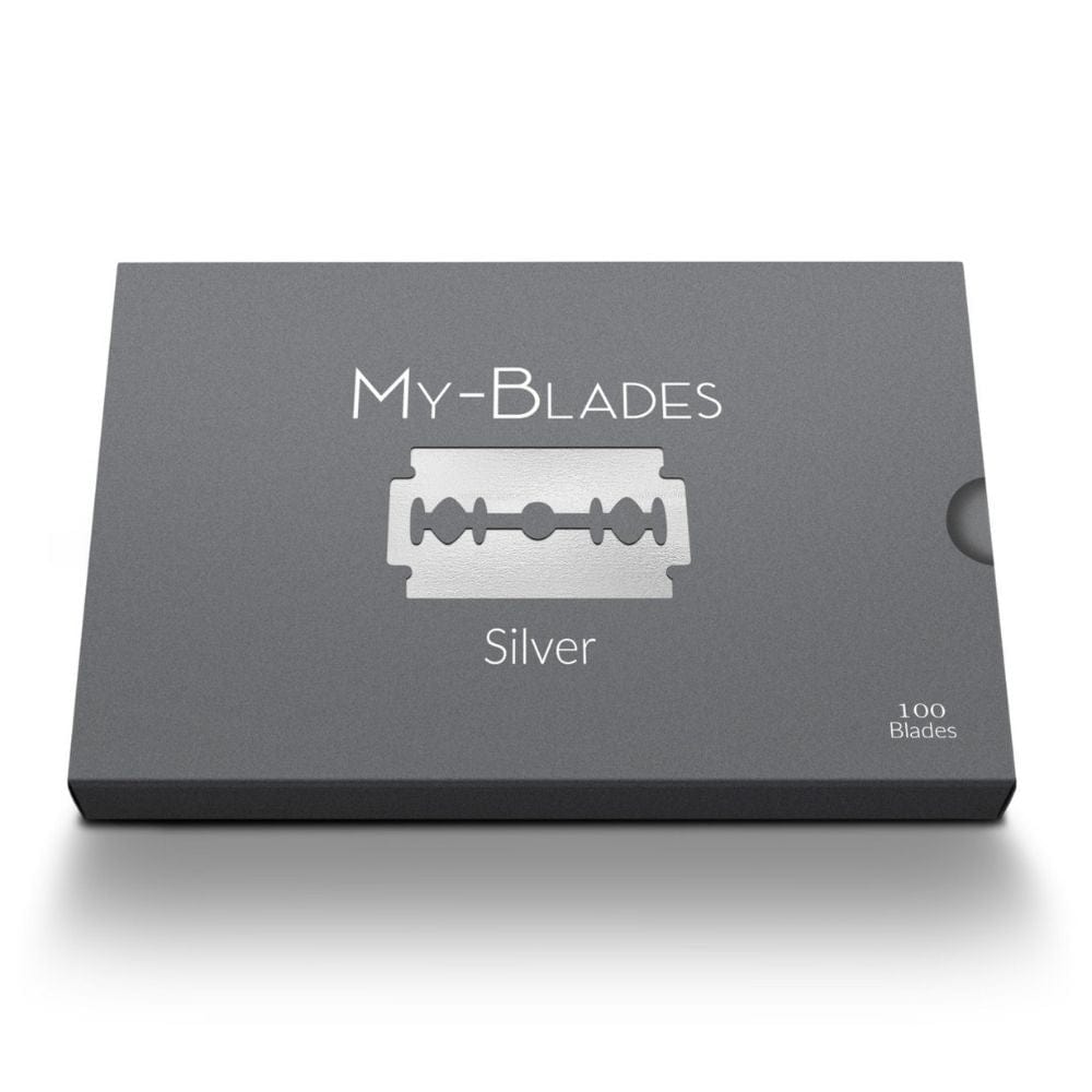My-Blades® Silver Double Edge Steel Razor Blades (50 Pack) – Style ...
