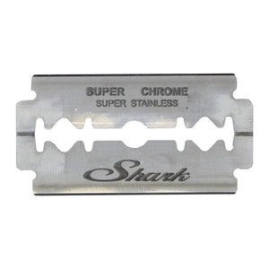 Razor Blade Shark DE Safety Razor Blades, Super Chrome, (Pack of 50)