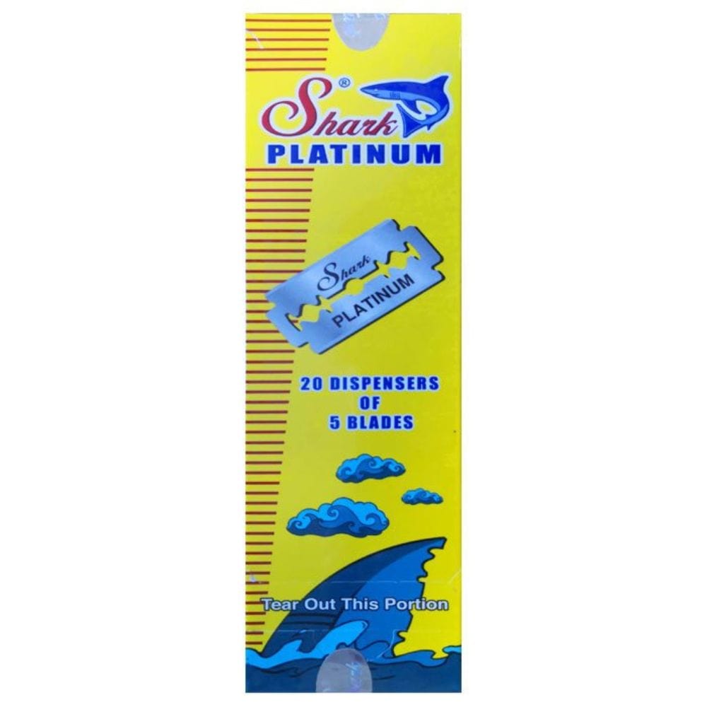 Razor Blade Shark Platinum DE Safety Razor Blade (Pack of 100)