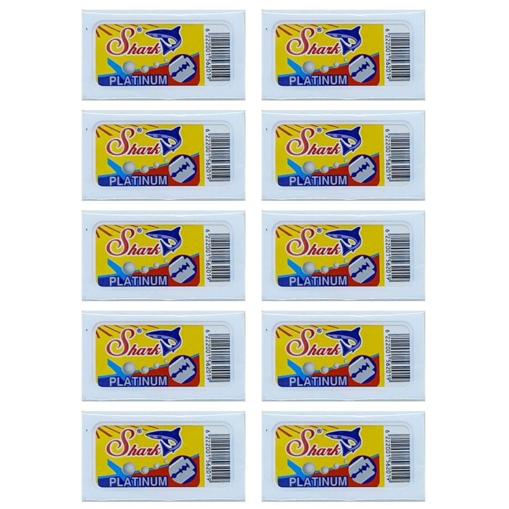 Shark Platinum DE Safety Razor Blade (Pack of 50) – Style & Swagger