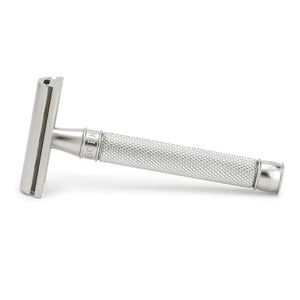Safety Razor Edwin Jagger 3ONE6 Stainless Steel Safety Razor - Knurled Silver