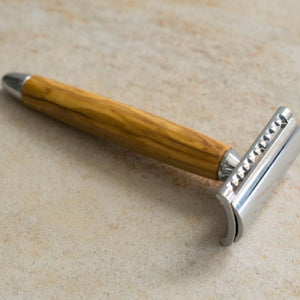 Safety Razor Fatip Gentle Closed Comb Safety Razor Olive Wood