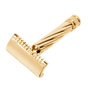 Safety Razor Fatip Lo Storto Original Open Comb DE Safety Razor Classic Gold