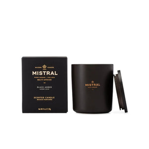 Scented Candles Mistral Candle Black Amber 11oz