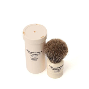 Shaving Brush Taylor of Old Bond Street Travel Pure Badger Imitation Ivory Shaving Brush in Case