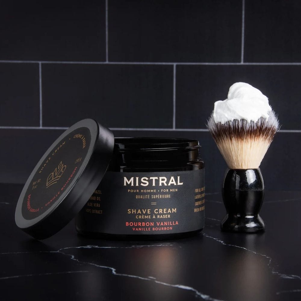 Shaving Cream Mistral Bourbon Vanilla Shave Cream 255g