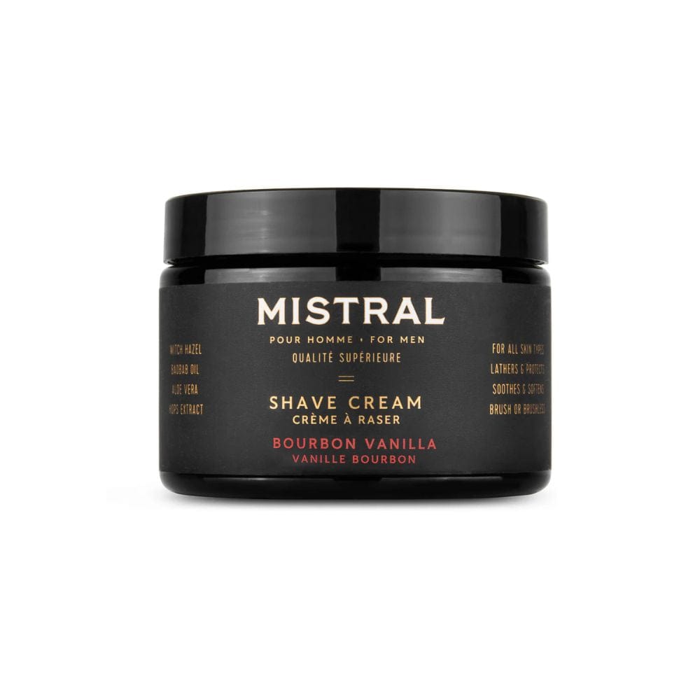 Shaving Cream Mistral Bourbon Vanilla Shave Cream 255g