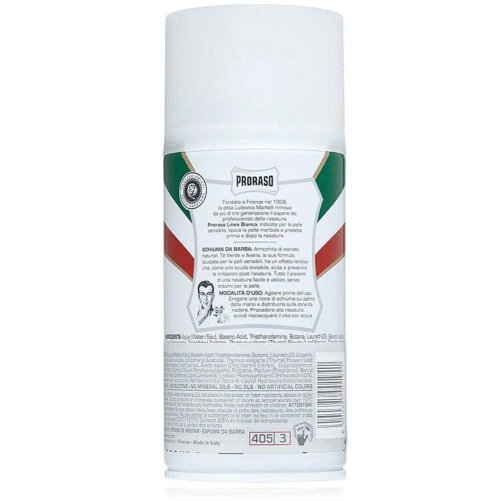 Shaving Foam Proraso Green Tea & Oatmeal Shaving Foam 300ml